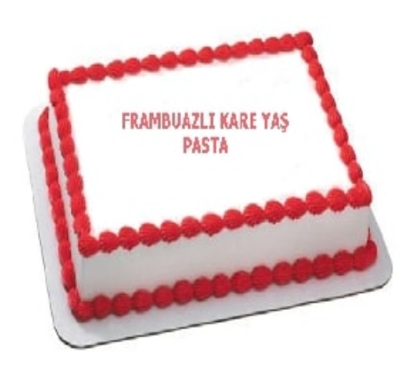 45 Kişilik Frambuazlı Pasta - 2 Gün Önceden Sipariş Gerekli