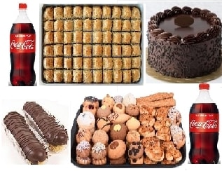 Çikolatalı Yaş Pasta ve Geleneksel Cevizli Baklava Karma Lezzet Paketi