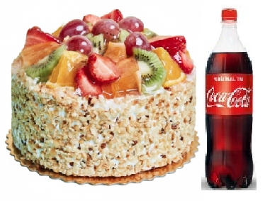 Mevsimsel Taze Meyveli 4-6 Kişilik Yaş Pasta ve İçecek