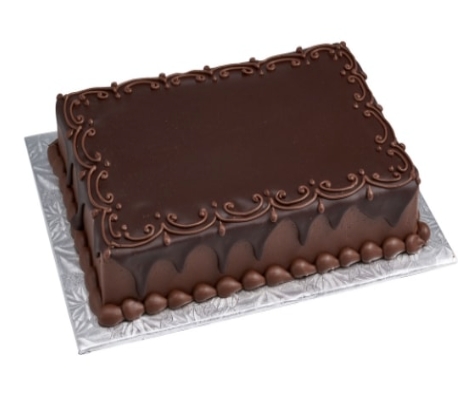 Özel Yapım 30 Kişilik Kare Dikdörtgen Çikolatalı Pasta